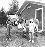 Bill Escher and cousin Kay Cairns, circa 1950